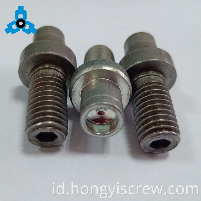 Kustom CNC Cold Forming Hexagon Socket Cap Bahu Sekrup dengan Hollow